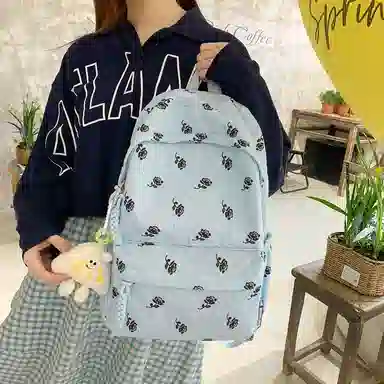 垣途者 日系小清新百搭初高中大学生 尼龙 双肩包 常规 女款 多色