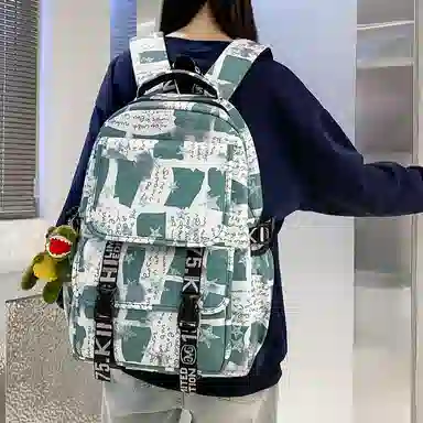 垣途者 涂鸦设计大容量简约休闲 尼龙 双肩包 男女同款情侣款 多色