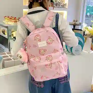垣途者 卡通动漫蛋仔设计 尼龙布 双肩包 女款 多色