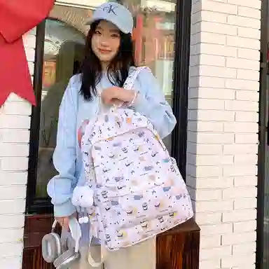 垣途者 日系可爱休闲大容量学生书包初高中大学生 尼龙 双肩包 女款 多色