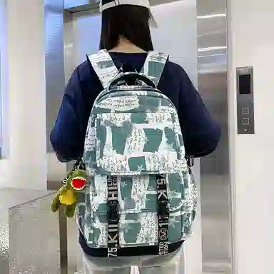 垣途者 涂鸦设计大容量简约休闲 尼龙 双肩包 男女同款情侣款 多色