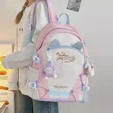 垣途者 日系小清新可爱 尼龙 双肩包 女款 多色