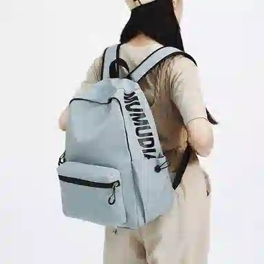 垣途者 简约百搭初高中大学生日系小清新背包 尼龙 双肩包 常规 男女同款情侣款 多色