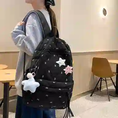 垣途者 可爱少女简约百搭学生书包初高中大学生 尼龙 双肩包 女款 多色