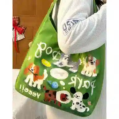 垣途者 涂鸦简约百搭大容量上课通勤 帆布 帆布包托特包单肩包 女款 多色