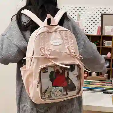 垣途者 日系可爱痛包书包 尼龙 双肩包 常规 女款 多色