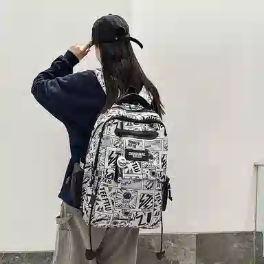 垣途者 涂鸦街头潮流旅行大容量 尼龙 双肩包 男女同款情侣款 多色