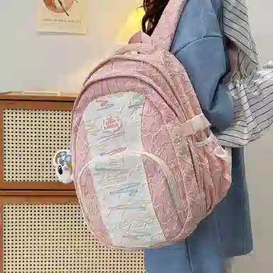 垣途者 高颜值书包女初高中大学生百搭背包女 尼龙 双肩包 女款 多色