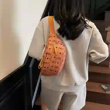 垣途者 日常通勤时尚高级感满印花 布 单肩斜挎包腰包 常规 男女同款情侣款 多色