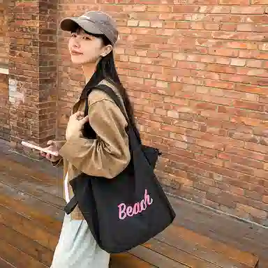 垣途者 日系小清新慵懒风大容量百搭 尼龙 单肩包 女款 多色