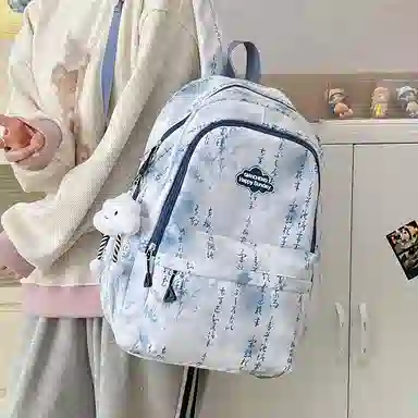 垣途者 古风水墨学生书包 尼龙 双肩包 男女同款情侣款 多色