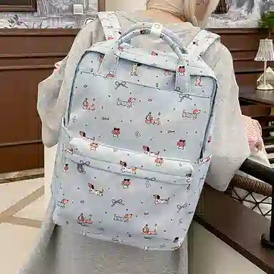 垣途者 日系可爱满印休闲简约百搭 尼龙 双肩包 女款 多色