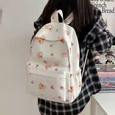 垣途者 可爱日系初高中大学生 尼龙 双肩包书包 女款 多色