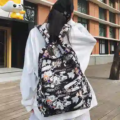 垣途者 卡通动漫涂鸦 尼龙 双肩包 男女同款情侣款 多色