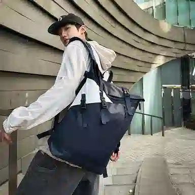 垣途者 街头潮流大容量旅游出现背包书包 牛津布 双肩包 男女同款情侣款 多色