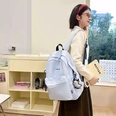 垣途者 书包小清新简约百搭初高中大学生背包 尼龙 双肩包 女款 多色