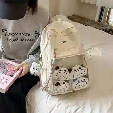 垣途者 透明痛包书包 尼龙 双肩包 常规 女款 多色