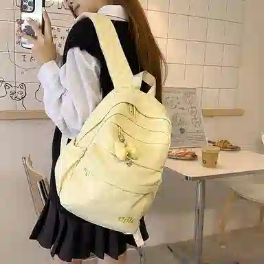 垣途者 日系小清新简约百搭韩版 尼龙 双肩包 常规 女款 多色