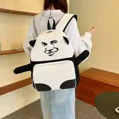 垣途者 个性搞怪丑萌学生书包大容量 布 双肩包 男女同款情侣款