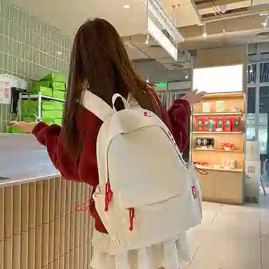 垣途者 小清新纯色百搭 尼龙 双肩包 男女同款情侣款 多色