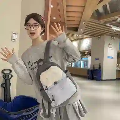 垣途者 学生高中大学生日系撞色小清新初中生背包 尼龙 双肩包 女款 多色