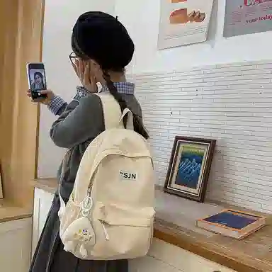 垣途者 小清新简约百搭书包女学生 尼龙 双肩包 常规 女款 多色