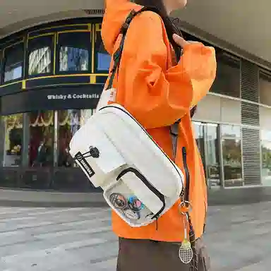 垣途者 街头潮流单肩包时尚运动骑行背包 尼龙 斜挎包 常规 男女同款情侣款 多色