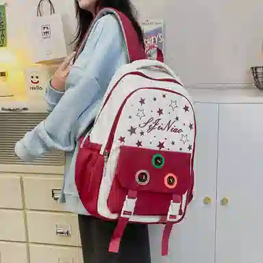 垣途者 韩版时尚简约大气学院风 尼龙 双肩包 女款 多色