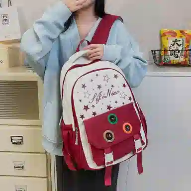 垣途者 韩版时尚简约大气学院风 尼龙 双肩包 女款 多色