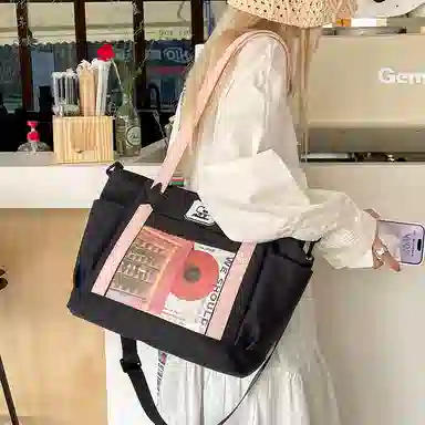 垣途者 可爱少女吧唧透明 尼龙 托特包痛包单肩包 女款 多色