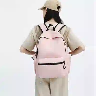 垣途者 简约百搭初高中大学生日系小清新背包 尼龙 双肩包 常规 男女同款情侣款 多色