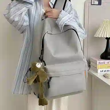 垣途者 纯色简约高级感百搭 尼龙 双肩包 男女同款情侣款 多色