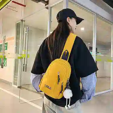 垣途者 日系休闲百搭斜挎包单肩运动背包 尼龙 胸包 常规 男女同款情侣款 多色