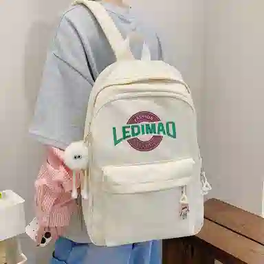 垣途者 韩版百搭初高中大学生书包 尼龙布 双肩包 男女同款情侣款 多色