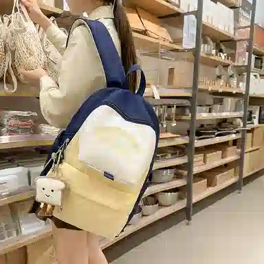 垣途者 学生高中大学生日系撞色小清新初中生背包 尼龙 双肩包 女款 多色