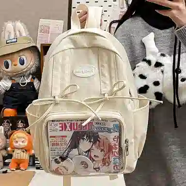 垣途者 日系可爱痛包书包 尼龙 双肩包 常规 女款 多色