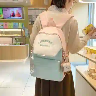 垣途者 学生高中大学生日系撞色小清新初中生背包 尼龙 双肩包 女款 多色