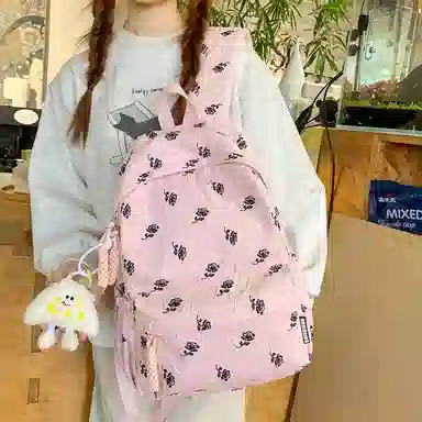 垣途者 日系小清新百搭初高中大学生 尼龙 双肩包 常规 女款 多色