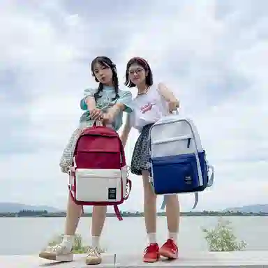 垣途者 百搭大容量时尚潮流通勤学院风 尼龙 双肩包 常规 男女同款情侣款 多色