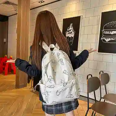 垣途者 日系小清新可爱蝴蝶初中高中大学生 尼龙 双肩包 女款 多色