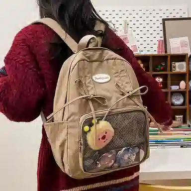 垣途者 日系可爱痛包书包 尼龙 双肩包 常规 女款 多色