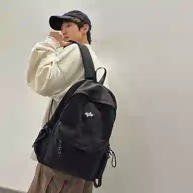 垣途者 韩版原宿简约百搭日系 尼龙 双肩包 男女同款情侣款 多色