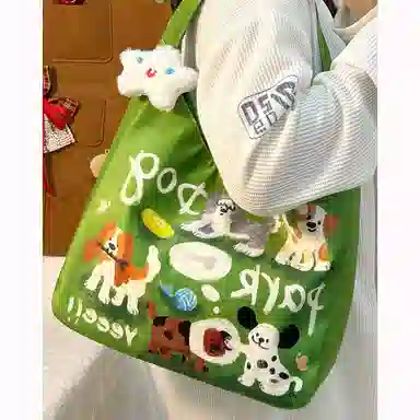 垣途者 涂鸦简约百搭大容量上课通勤 帆布 帆布包托特包单肩包 女款 多色