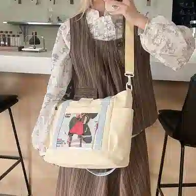 垣途者 可爱少女吧唧透明 尼龙 托特包痛包单肩包 女款 多色