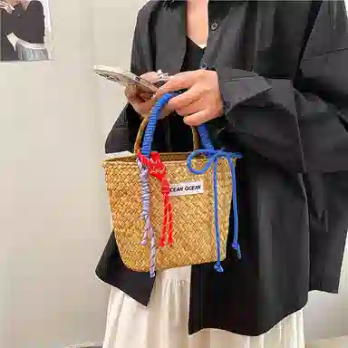 垣途者 简约时尚复古大气 草编 手提包 女款 多色