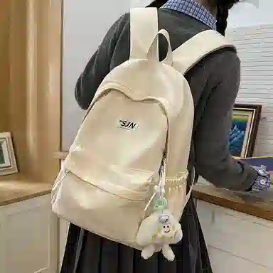 垣途者 小清新简约百搭书包女学生 尼龙 双肩包 常规 女款 多色