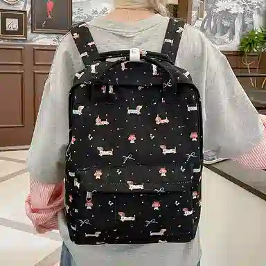 垣途者 日系可爱满印休闲简约百搭 尼龙 双肩包 女款 多色