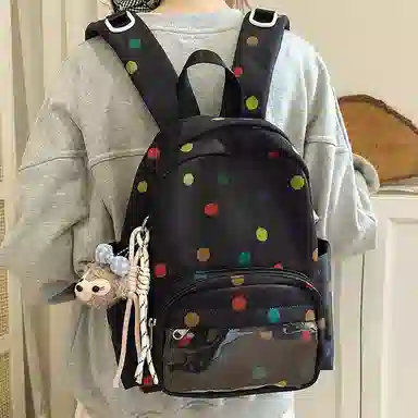 垣途者 日系可爱少女星星 棉 双肩包 女款 多色