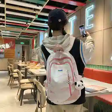 垣途者 国风水墨渐变色学生书包大容量 尼龙 双肩包 男女同款情侣款 多色