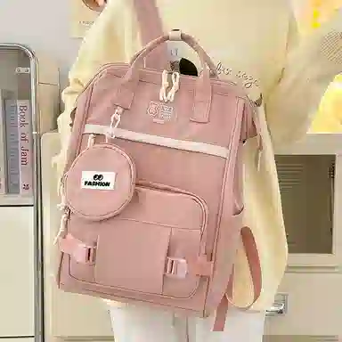 垣途者 日系简约百搭休闲 尼龙 双肩包 女款 多色